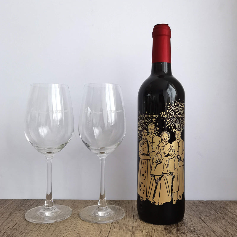 客製Le Marquis de Calon Ségur 2019中式全家福紅酒&紅酒杯套裝 - Design Your Own Wine
