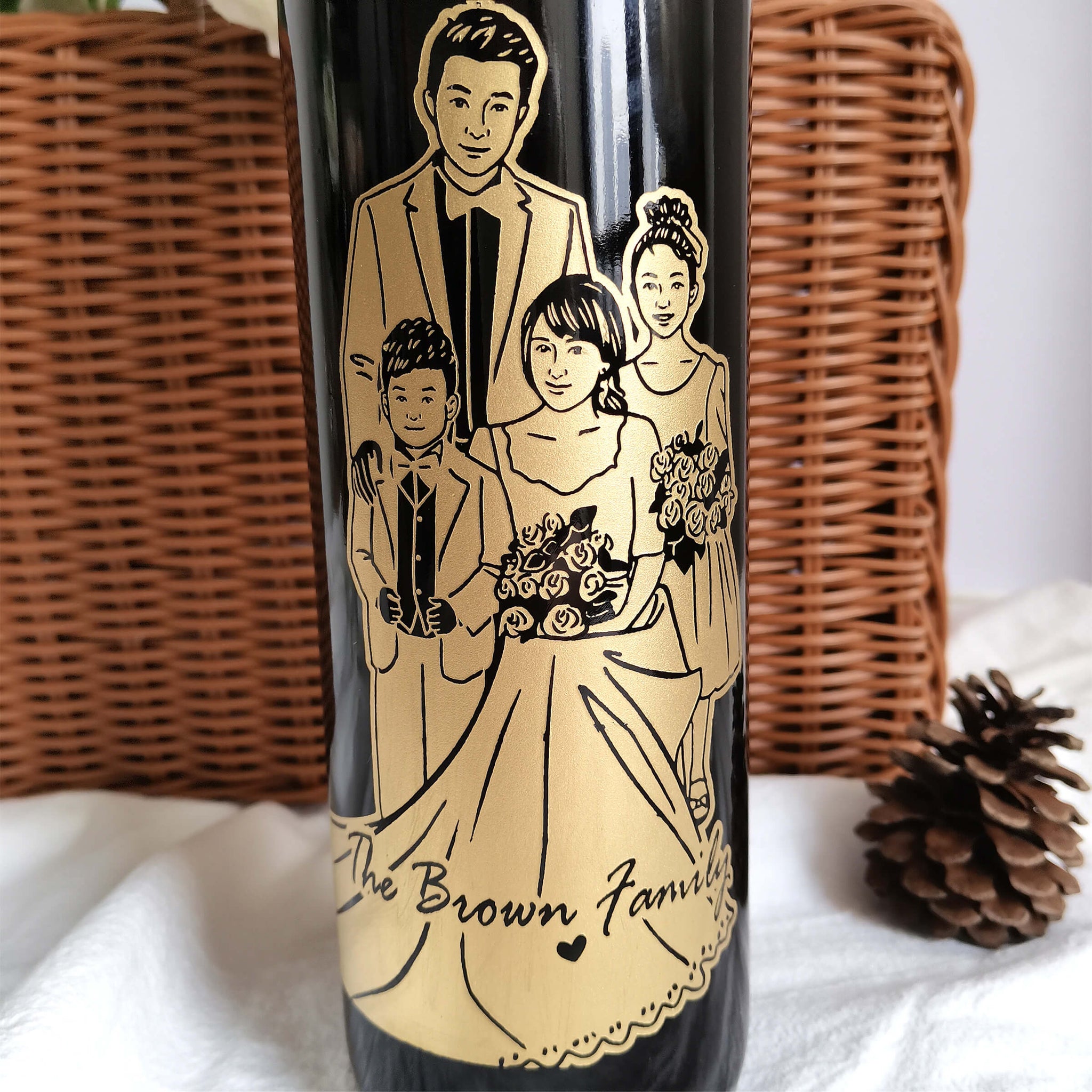 定制獨一無二2016凱隆世家副牌全家福合照&Bottega紅酒杯套裝 - Design Your Own Wine
