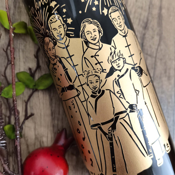 客製Le Marquis de Calon Ségur 2019中式全家福紅酒&紅酒杯套裝 - Design Your Own Wine