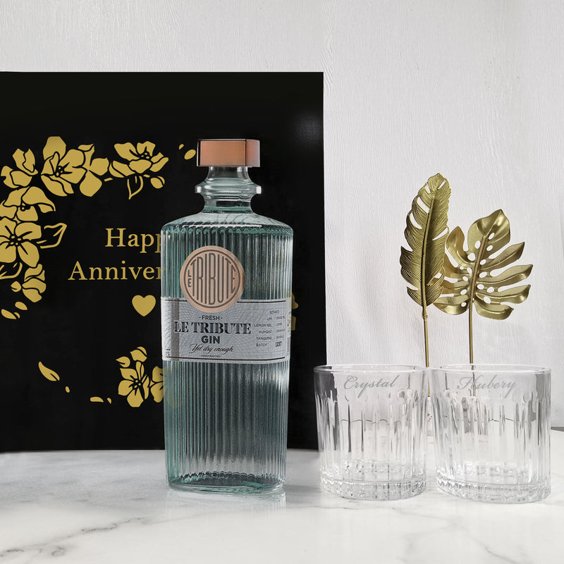 Le Tribute Gin & whisky Glasses Gift Set with Name Engraving |獻禮琴酒套裝(含名字雕刻） - Design Your Own Wine
