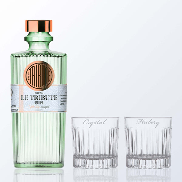 Le Tribute Gin & whisky Glasses Gift Set with Name Engraving |獻禮琴酒套裝(含名字雕刻） - Design Your Own Wine