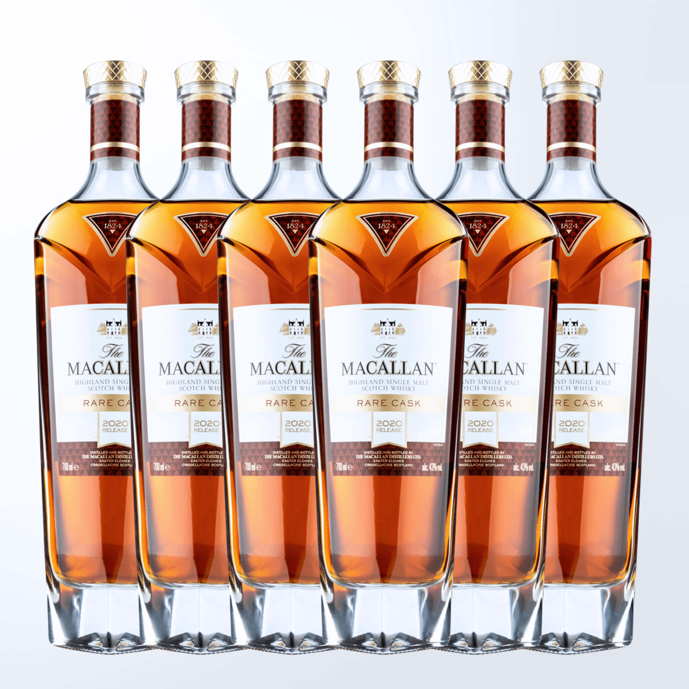 Macallan Rare Cask 2020 Release |麥卡倫稀有木桶2020 6支裝（無雕刻）