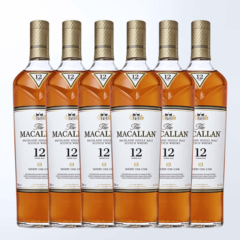 Macallen Sherry Oak 12 |麥卡倫雪莉桶12年6支裝（無雕刻） - Design Your Own Wine
