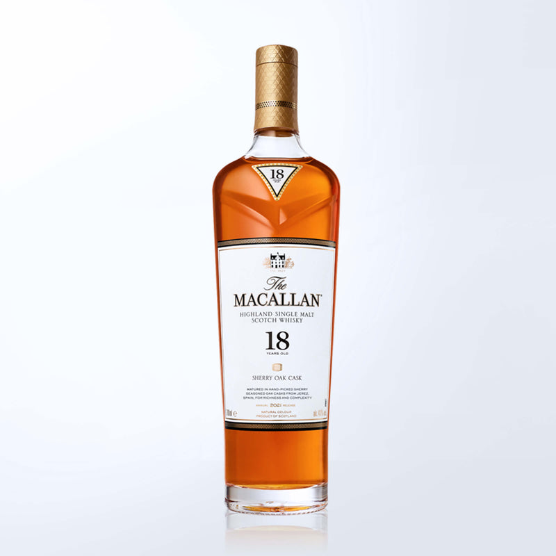 Macallen Sherry Oak 18 2021& Bottega Whisky Glasses Gift Set with Engraving |2021麥卡倫雪莉桶18年&Bottega威士忌杯套裝(含文字人像雕刻) - Design Your Own Wine