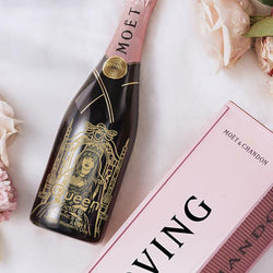 Moët & Rose champagne |訂製女生專屬Moet香檳雕刻（客製化禮物） - Design Your Own Wine