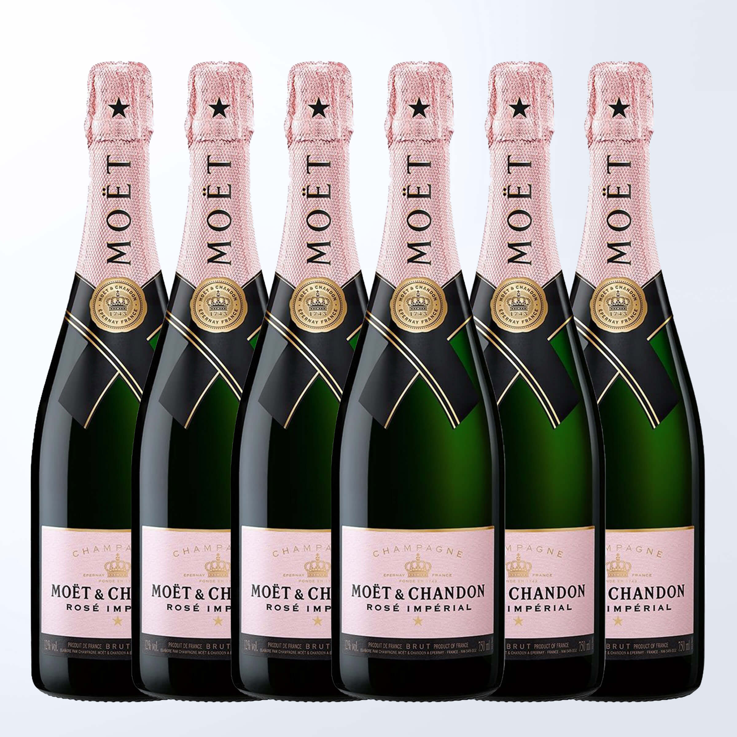 Moët & Chandon Rose Impérial |酩悅玫瑰帝國香檳6支裝（無雕刻） - Design Your Own Wine