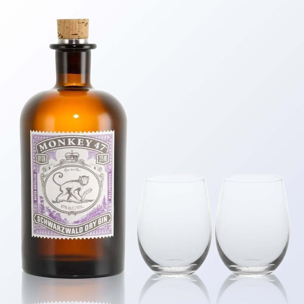 Monkey 47 Gin & Bottega Gin Glasses Gift Set with Engraving |Monkey 47氈酒套裝(含人像雕刻) - Design Your Own Wine