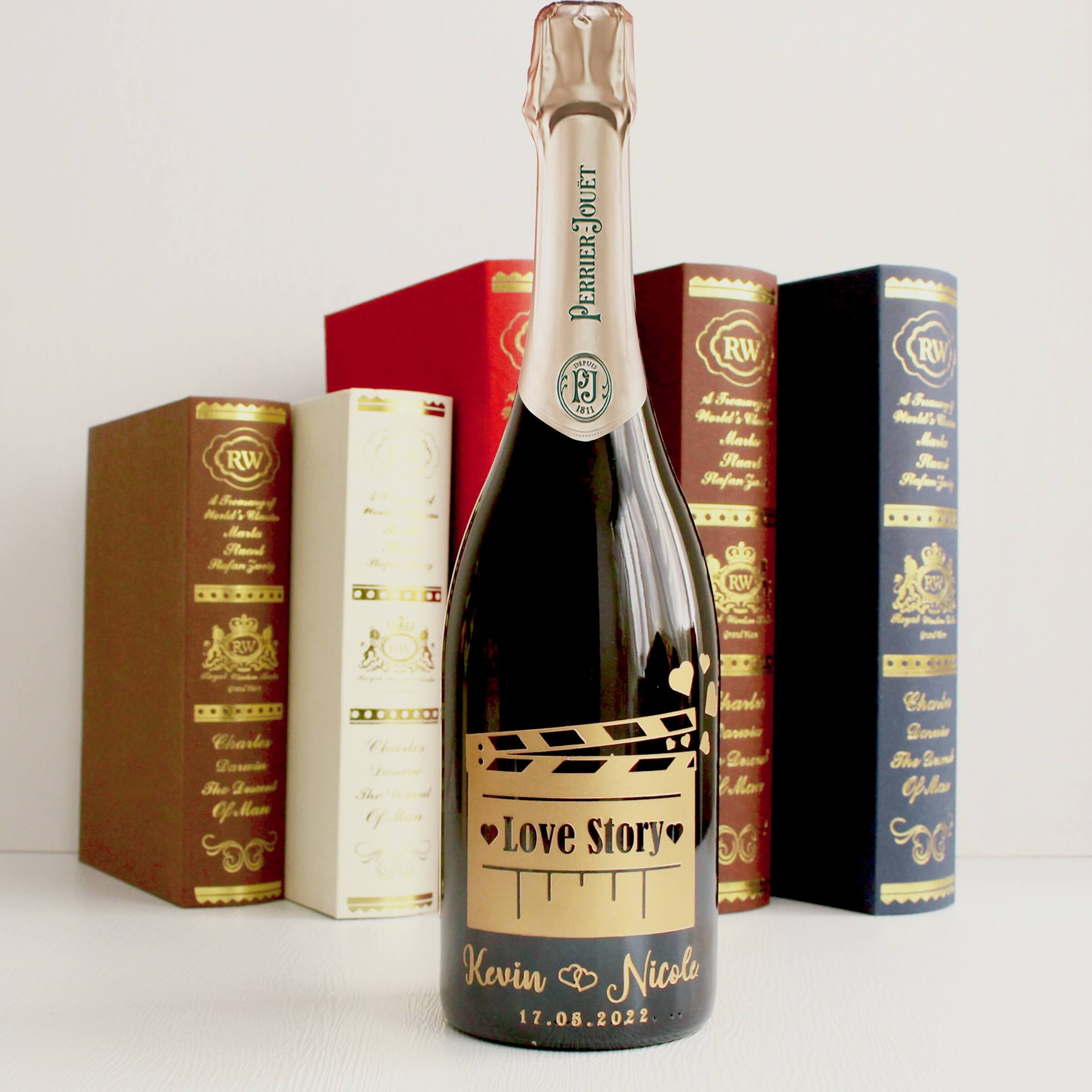 Perrier-Jouët  |巴黎之花香檳 新婚禮物紀念日禮物（含雕刻）客製化禮物 - Design Your Own Wine