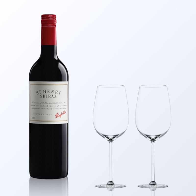 Penfolds St Henri Shiraz & Bottega Wine Glasses Gift Set with Engraving |奔富紅酒套裝(含人像雕刻) - Design Your Own Wine