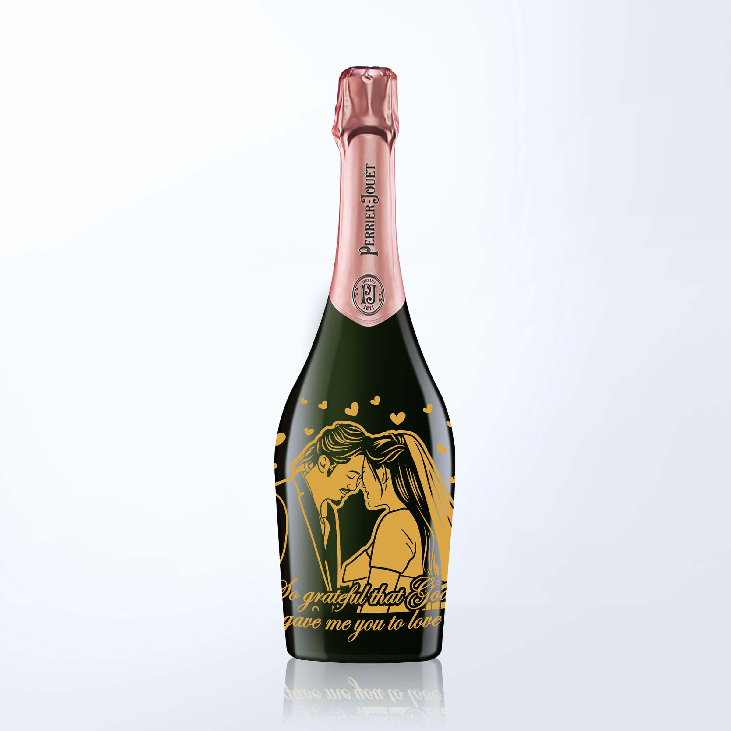 Perrier-Jouët Blason Rose with Engraving |巴黎之花Blason Rose香檳（含人像雕刻） - Design Your Own Wine