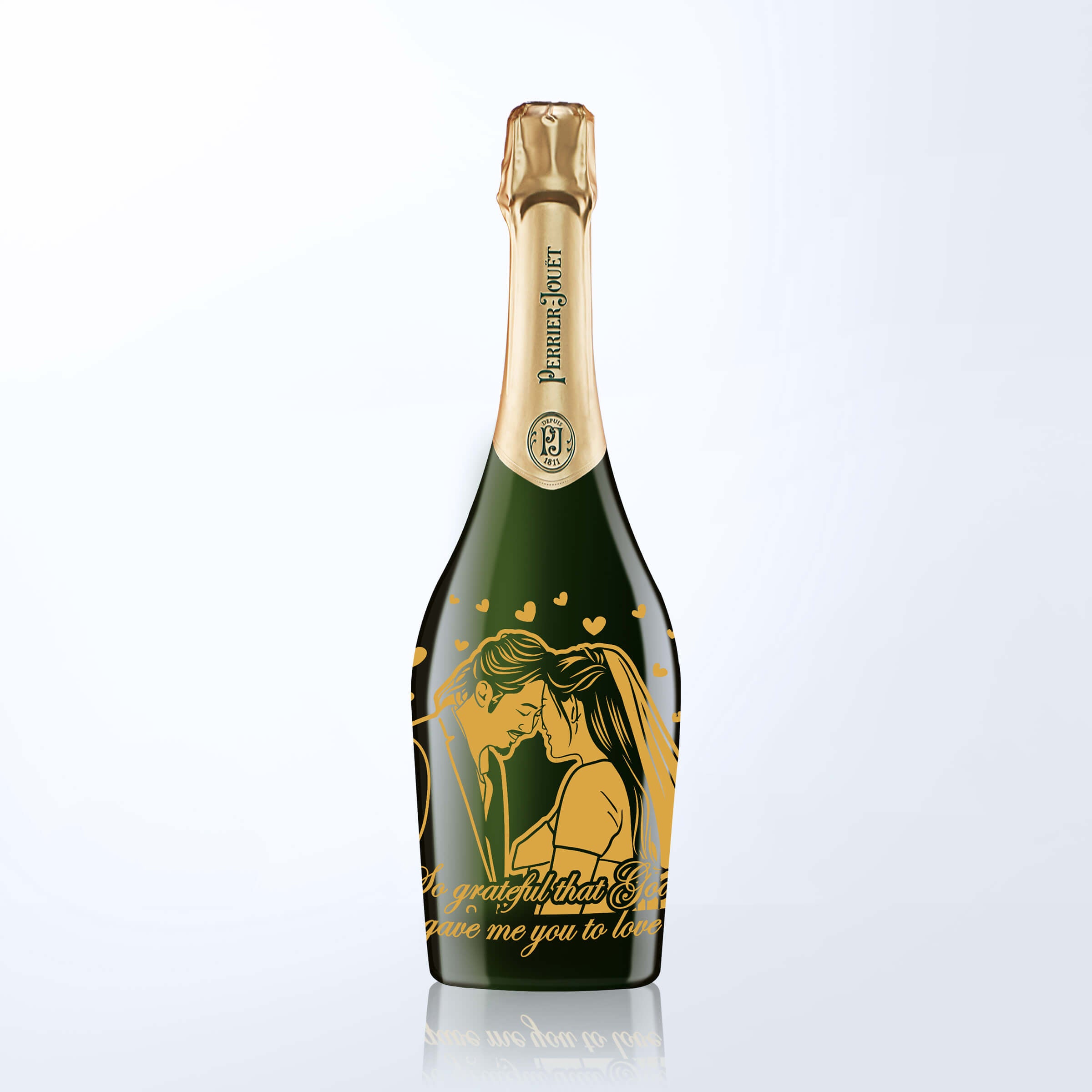 Perrier-Jouët Grand Brut with Engraving |巴黎之花Grand Brut香檳（含人像雕刻）-DY01-331