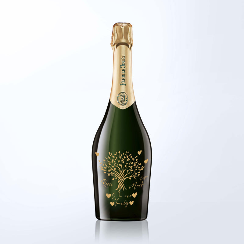 Perrier-Jouët Grand Brut  |巴黎之花Grand Brut香檳&香檳杯套裝（含名字雕刻） - Design Your Own Wine