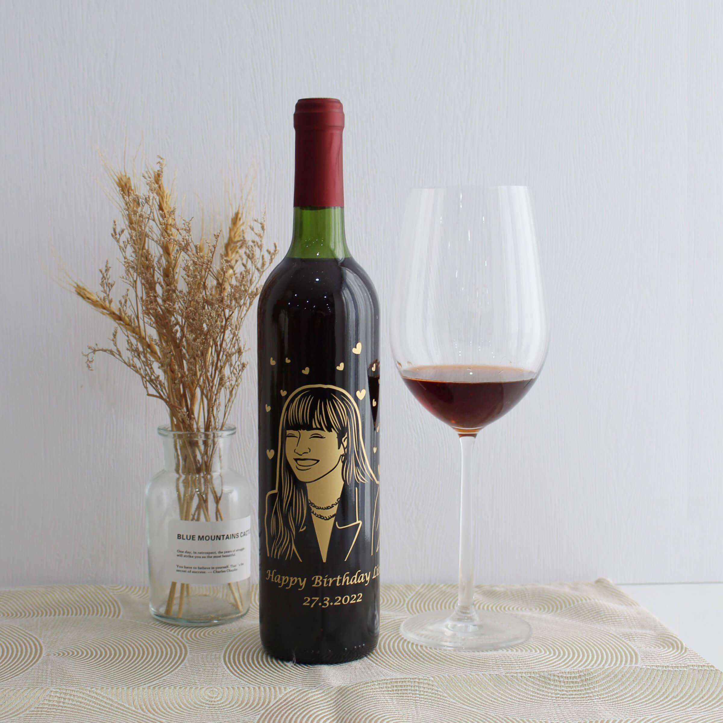 Portrait|人像系列—定制個性化紅酒（雕刻） - Design Your Own Wine
