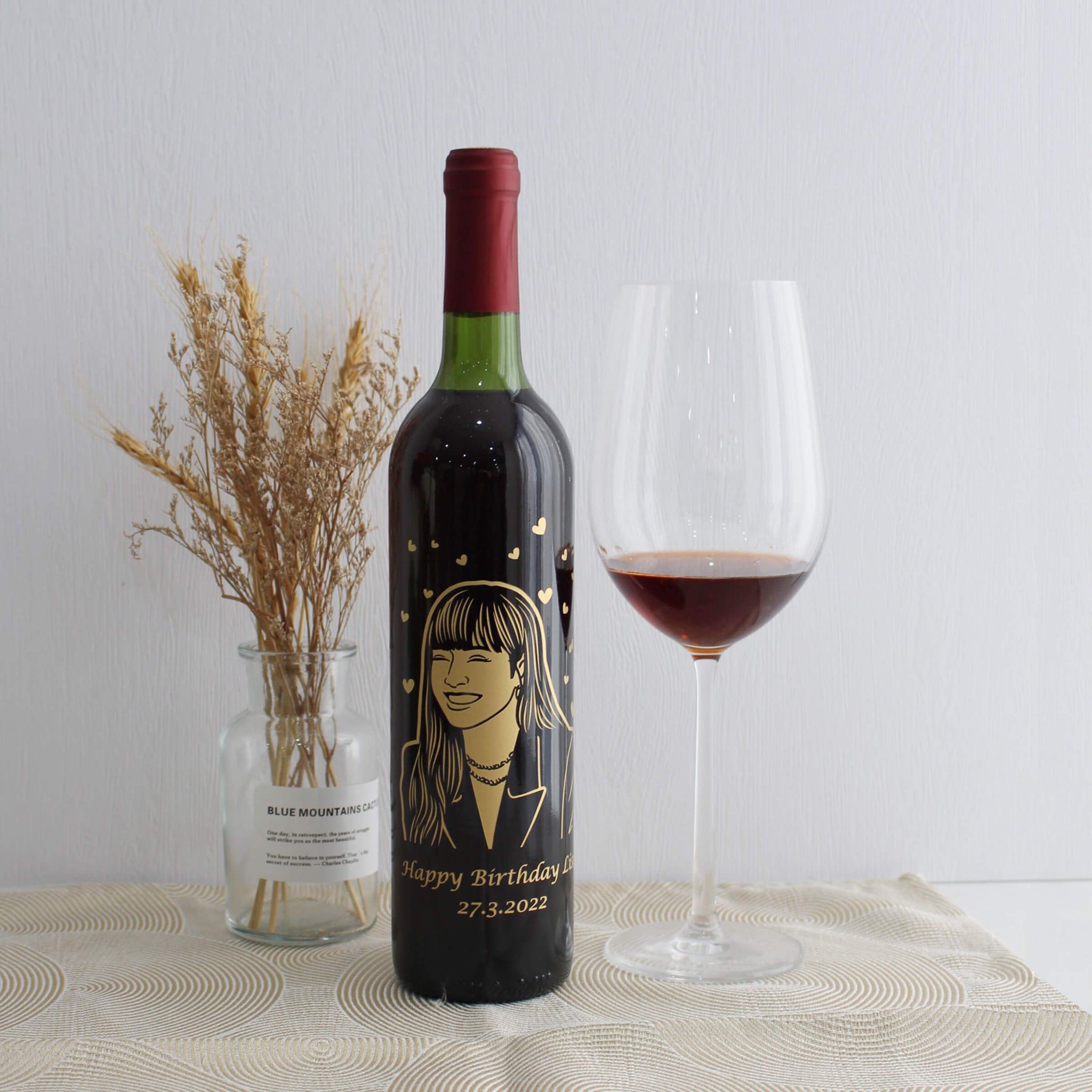 Portrait|人像系列—定制個性化紅酒（雕刻） - Design Your Own Wine