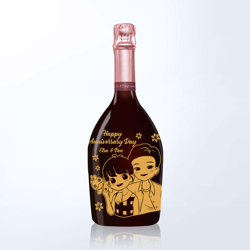 Ruinart Rosé with Engraving |瑞納特玫瑰香檳（含人像雕刻） - Design Your Own Wine