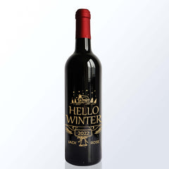 聖誕禮物|Merry Christmas文字雕刻紅酒套裝個性化禮物 客製化 - Design Your Own Wine