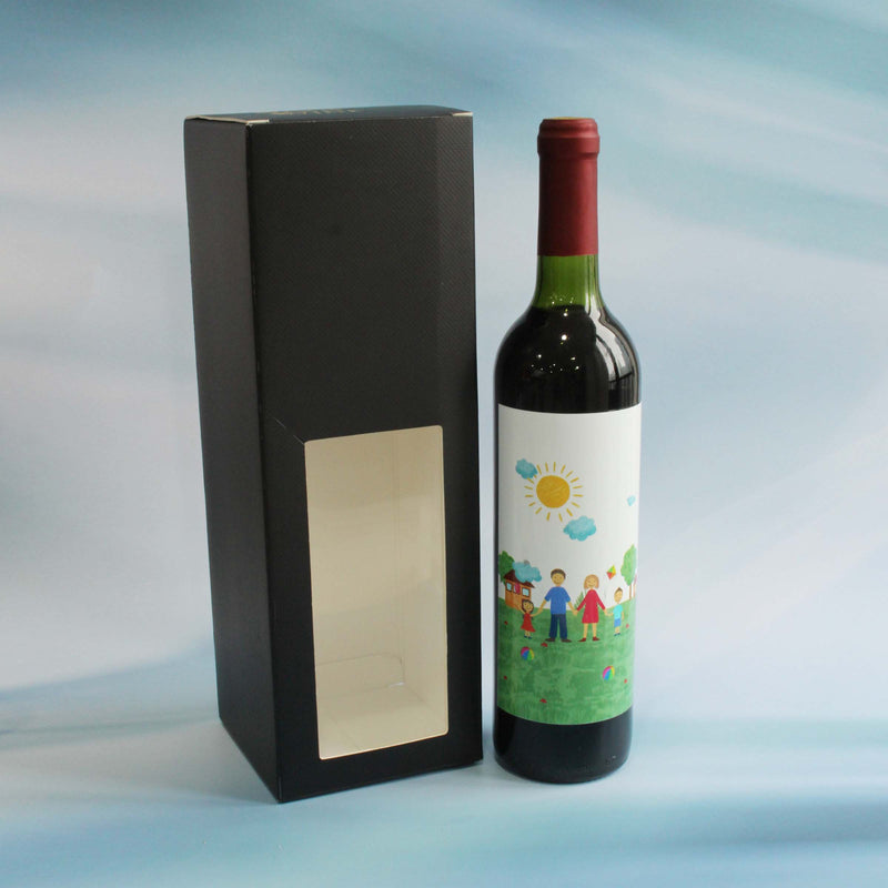 Treasure Memory|珍貴·回憶系列—定制父親節兒童畫紅酒（彩色鑽石印刷） - Design Your Own Wine
