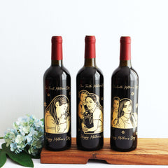 Timecapsule|時光·錦囊系列—定制個性化母親節紅酒（人像雕刻） - Design Your Own Wine
