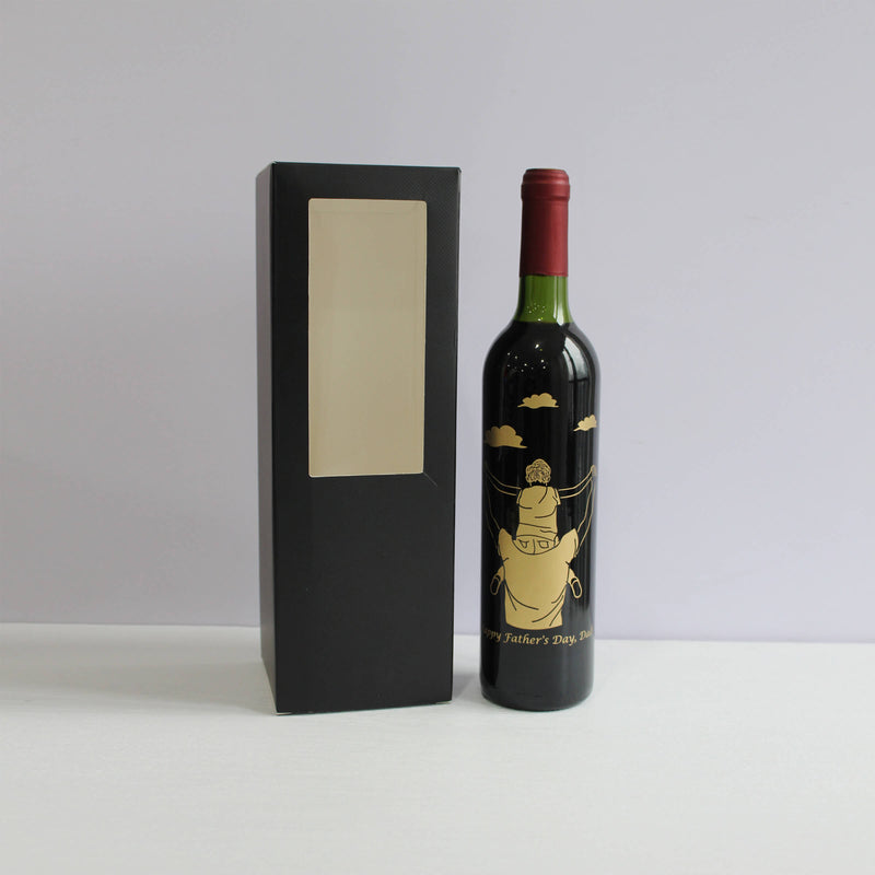 Father's Day | 珍貴·回憶系列—定制父親節紅酒（雕刻） - Design Your Own Wine
