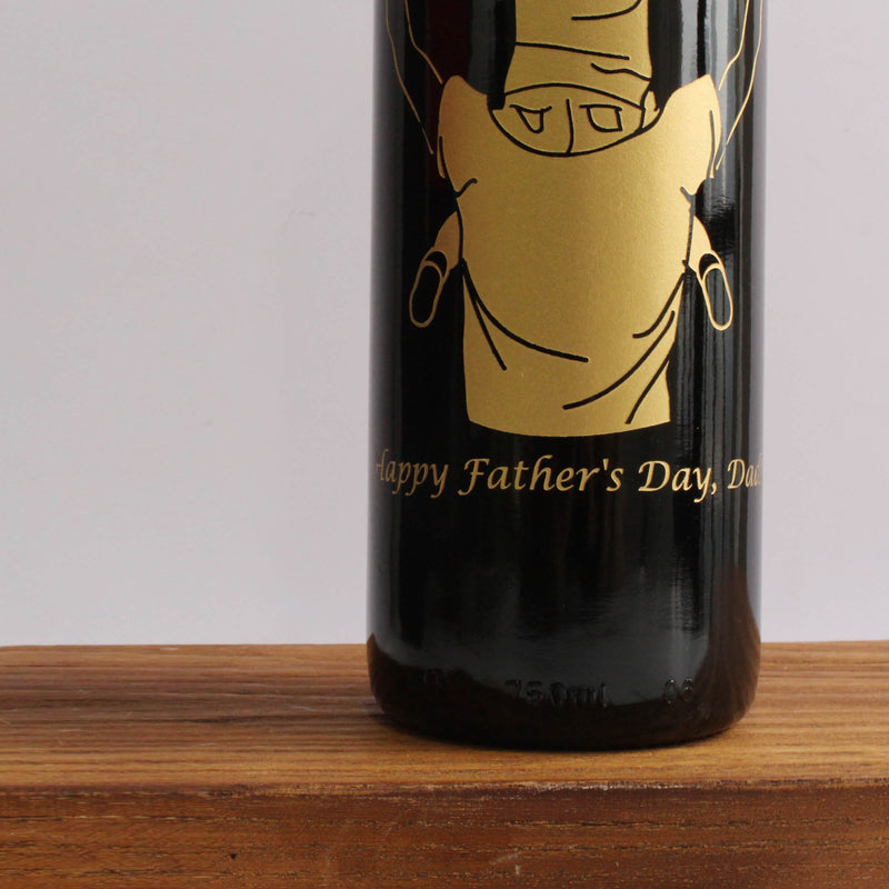 Father's Day | 珍貴·回憶系列—定制父親節紅酒（雕刻） - Design Your Own Wine