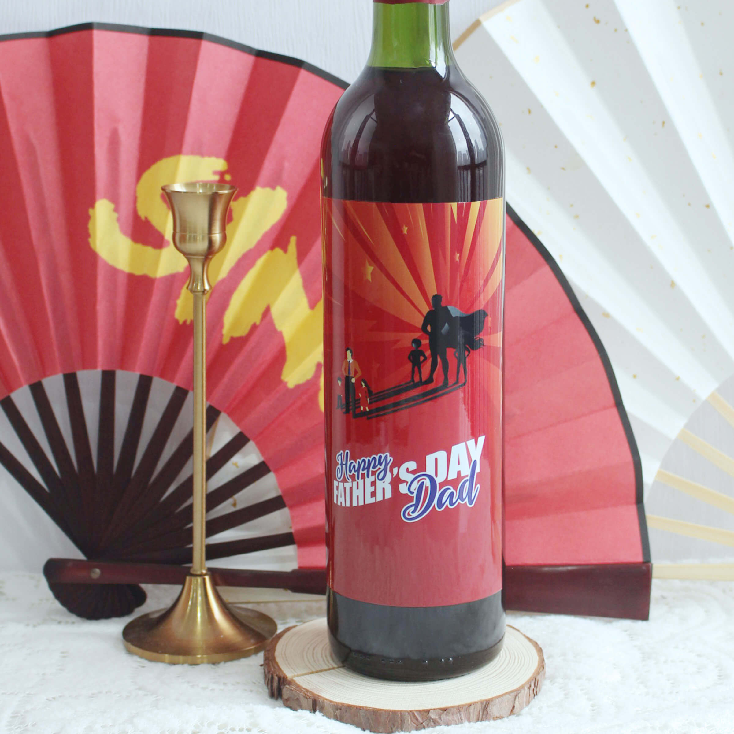 Treasurememory|珍貴·回憶系列—定制父親節紅酒（彩色鑽石印刷） - Design Your Own Wine