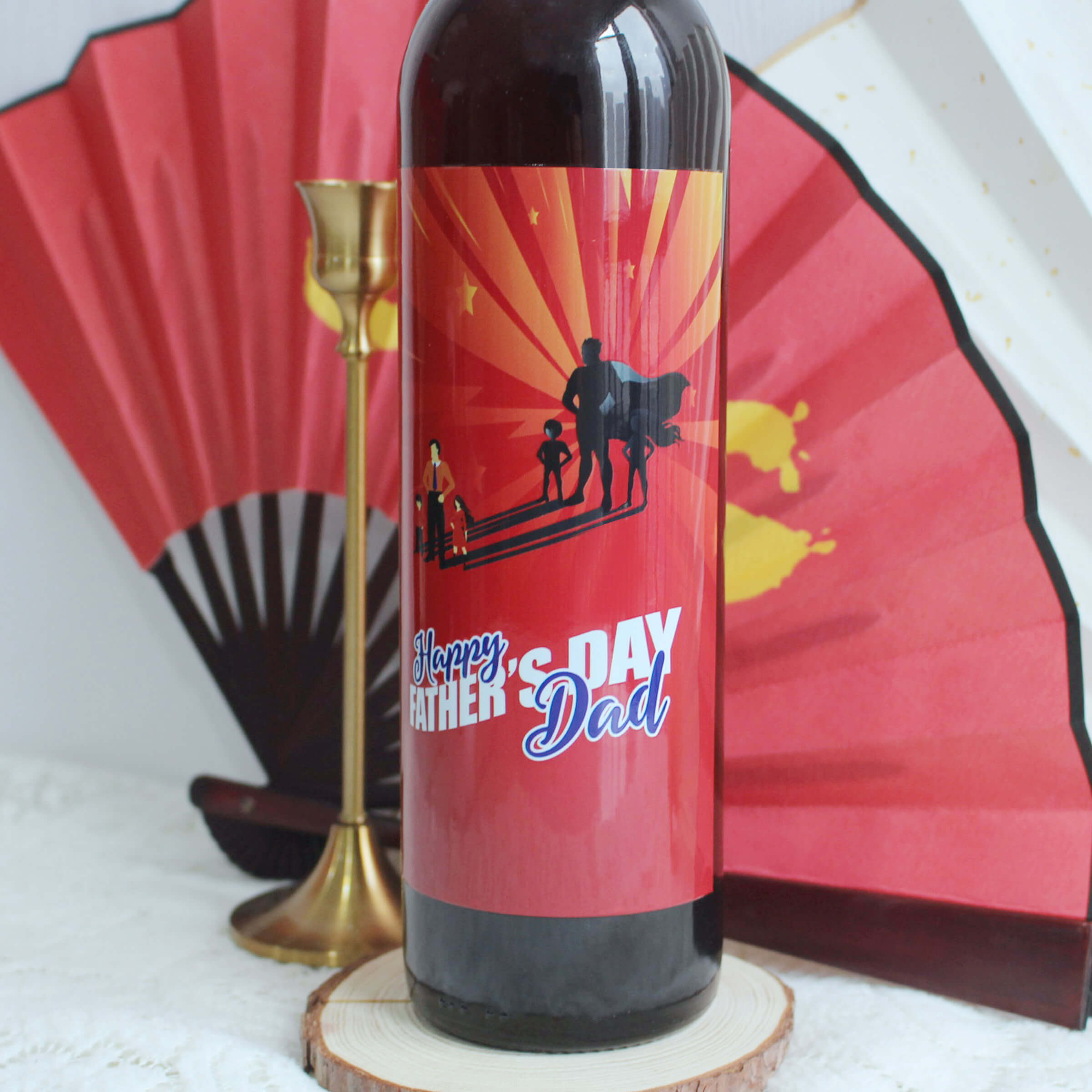 Treasurememory|珍貴·回憶系列—定制父親節紅酒（彩色鑽石印刷） - Design Your Own Wine
