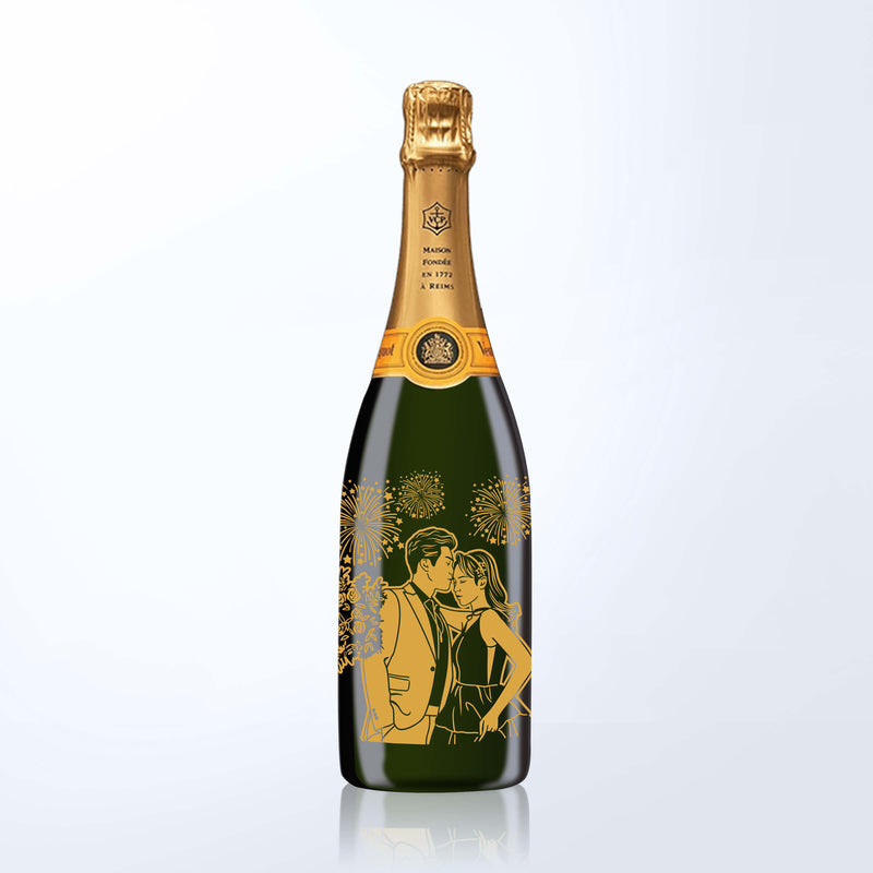 Veuve Clicquot’s Yellow Label Brut with Engraving |凱哥黃標香檳（含人像雕刻） - Design Your Own Wine