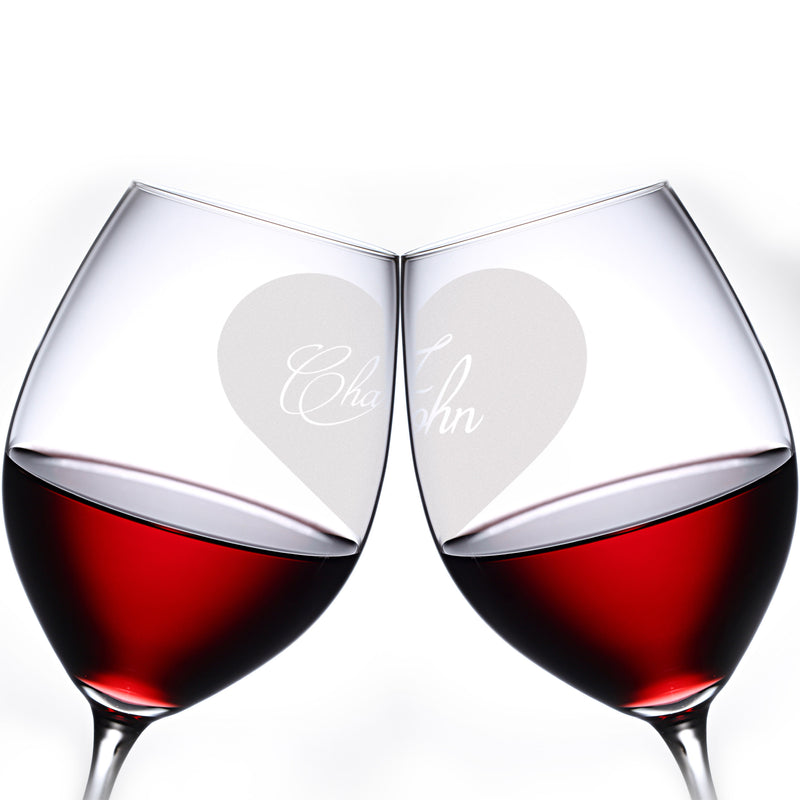 文字定制 Lucaris 紅酒對杯 | Custom Wording Lucaris Wine Pair Glasses | Grand - Design Your Own Wine