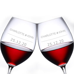 文字定制 Lucaris 紅酒對杯 | Custom Wording Lucaris Wine Pair Glasses | Signature - Design Your Own Wine