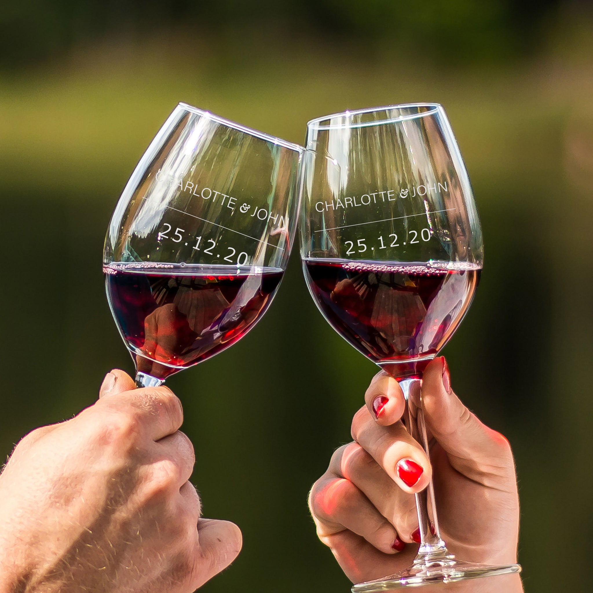 文字定制 Lucaris 紅酒對杯 | Custom Wording Lucaris Wine Pair Glasses | Signature - Design Your Own Wine
