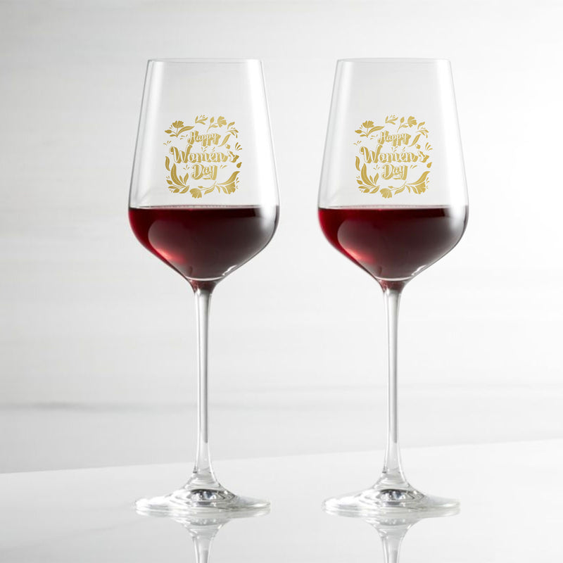 Queen's Day Gift| 訂製紅酒杯對杯 女王節禮物 文字雕刻 - Design Your Own Wine