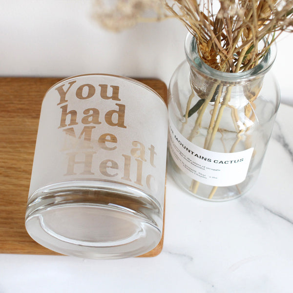 定制磨砂文字威士忌對杯 |  Custom frosted engraving text  Whisky Glasses ( Pair) - Design Your Own Wine