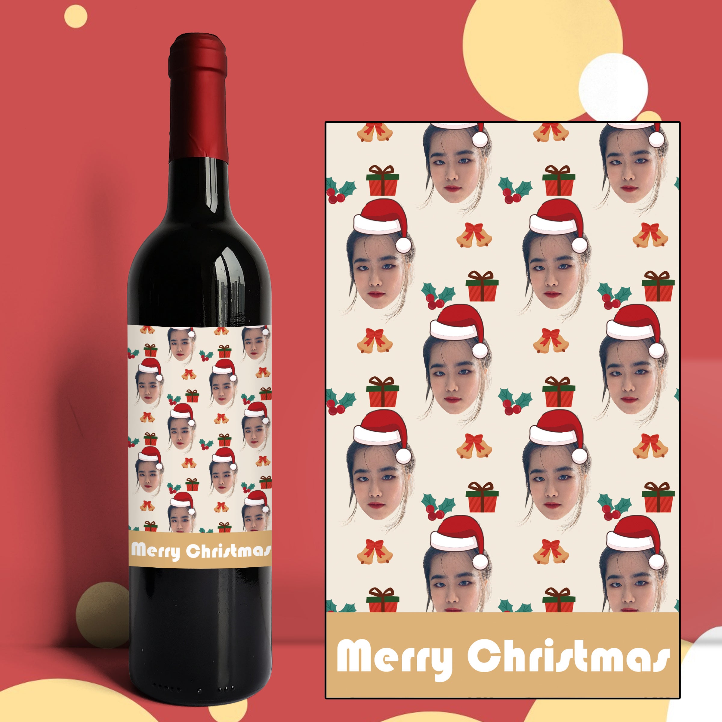 Personalize Face Wine | 表情紅酒訂製 生日禮物 趣味禮物 - Design Your Own Wine