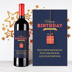 Personalize Gift Happy Birthday Wine | 生日定制酒 - Design Your Own Wine