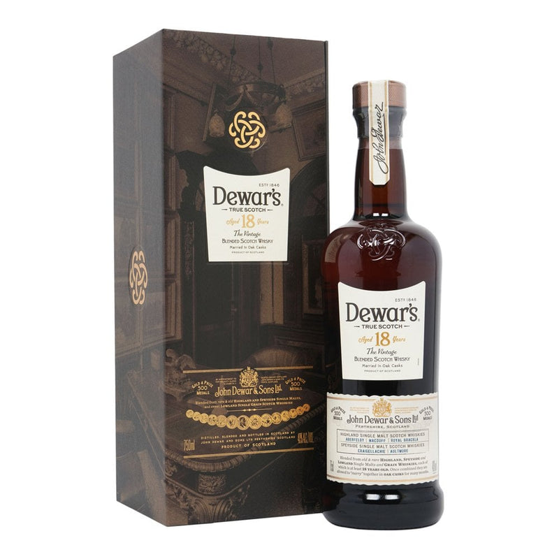 Dewar' s Whisky|Dewar's 18 Years Old威士忌單支雙杯 客製化禮物（文字雕刻） - Design Your Own Wine