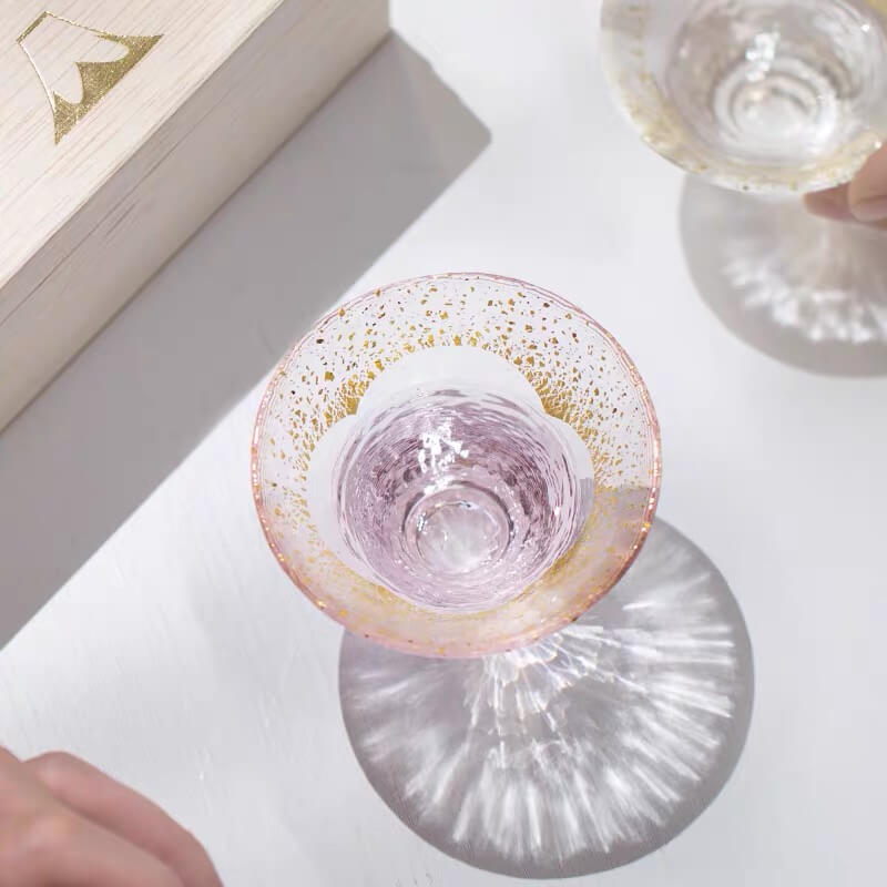 Fuji Mountain Sake Glass|個性化日式富士山清酒對杯（文字雕刻） - Design Your Own Wine
