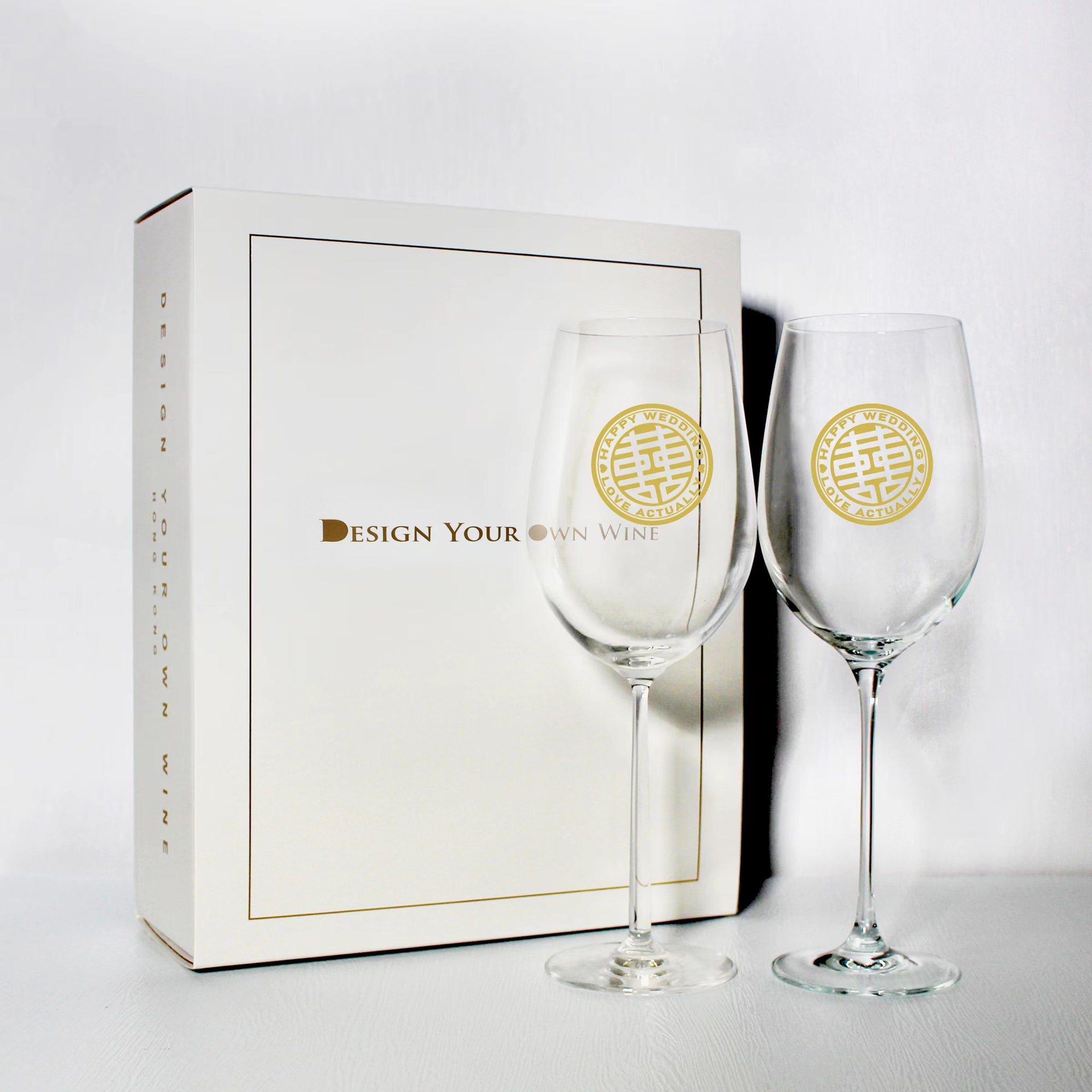 【現貨福袋】雙喜紅酒對杯 結婚禮物情侶禮物紀念禮物（送親友） - Design Your Own Wine