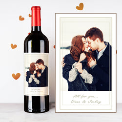 Personalize Snowy Couples Wine | 情侶定制酒 - Design Your Own Wine
