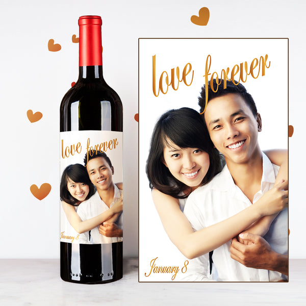 Personalize Love Forever Couples Wine | 情侶定制酒 - Design Your Own Wine