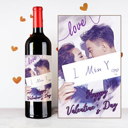 Personalize I Miss You Couples Wine | 情侶定制酒 - Design Your Own Wine