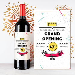Personalize Ribbon Grand Opening Wine | 開張定制酒 - Design Your Own Wine