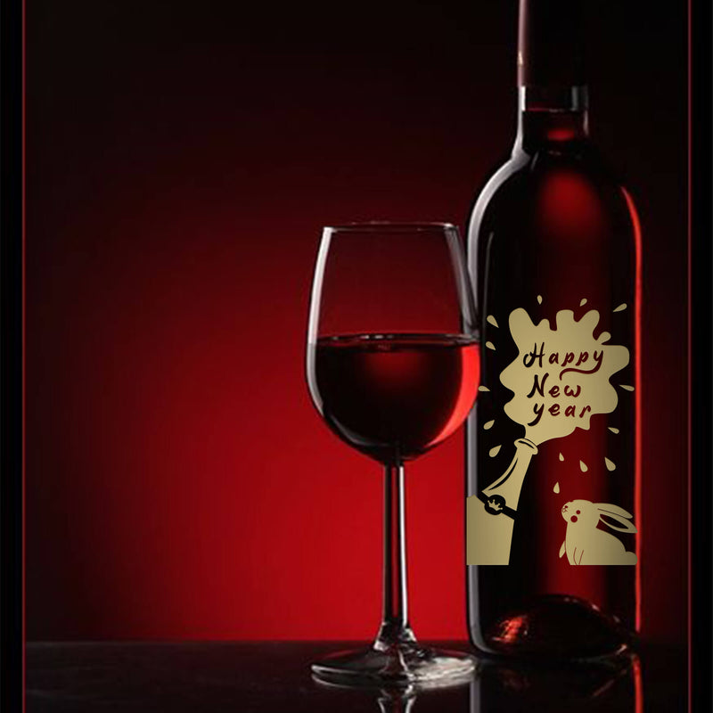 新年禮物|訂製創意兔子紅酒套裝 交換禮物 客製化紅酒訂製（文字雕刻） - Design Your Own Wine
