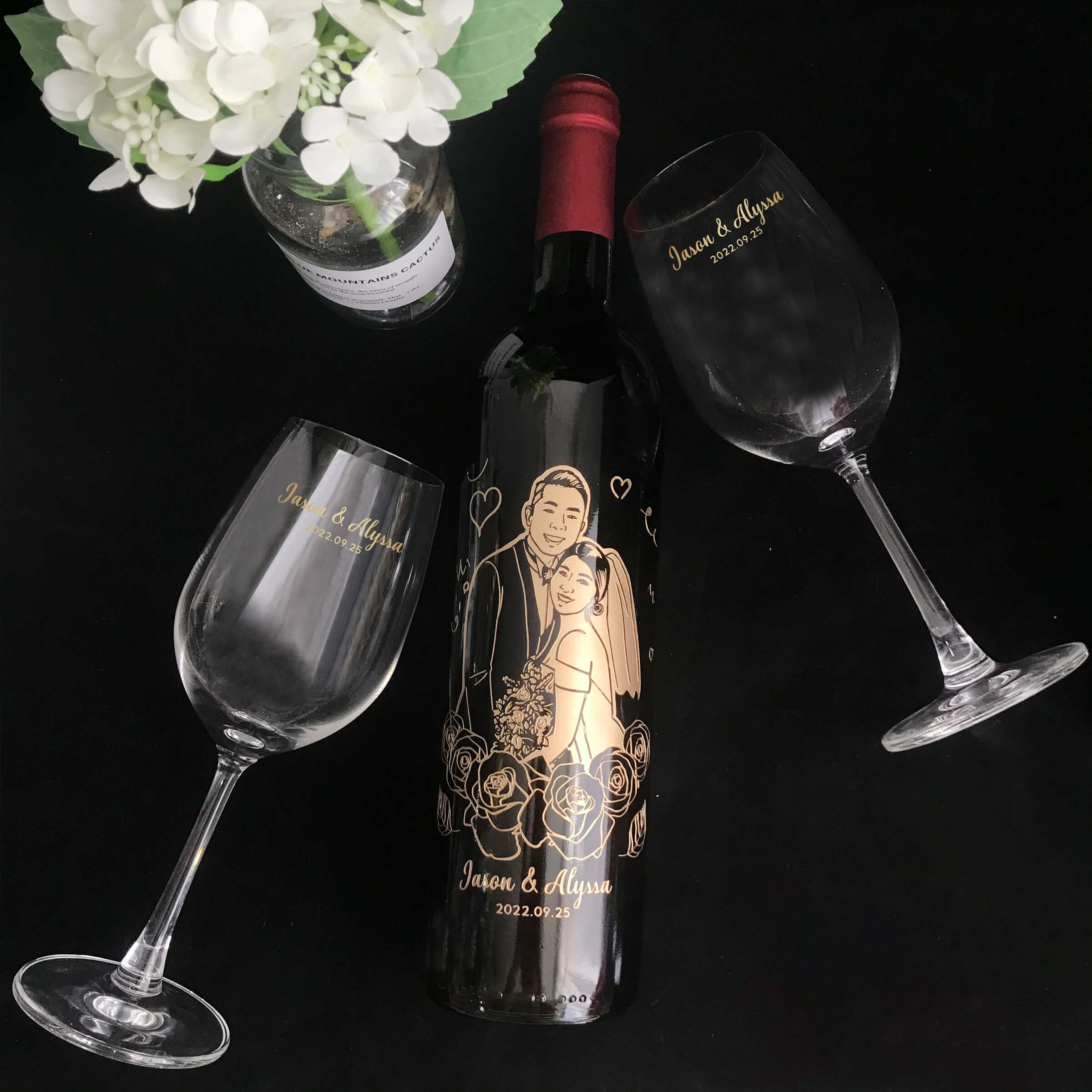 Portrait|人像系列-訂製婚禮主題紅酒套裝 情侶禮物新婚禮物 - Design Your Own Wine