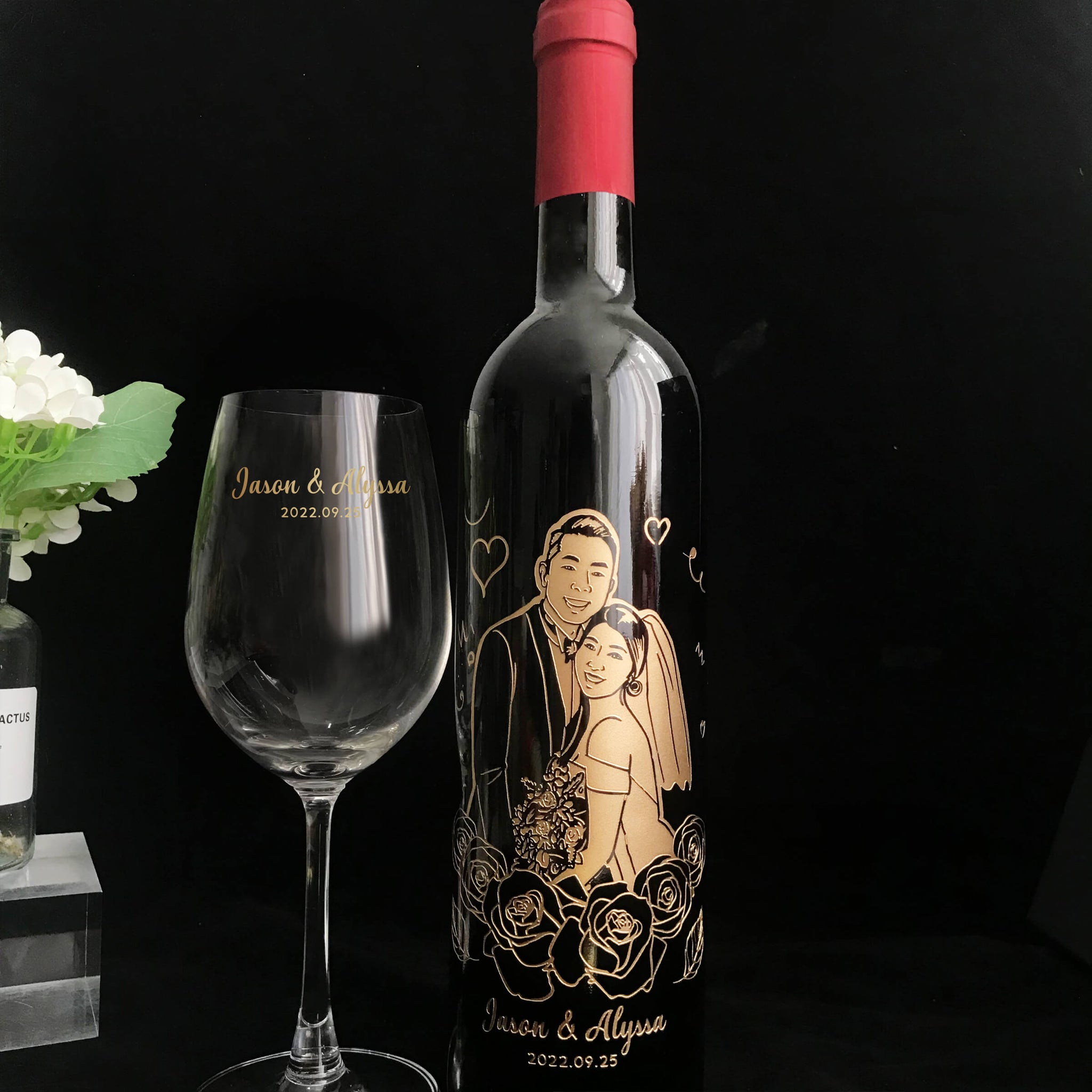 Portrait|人像系列-訂製婚禮主題紅酒套裝 情侶禮物新婚禮物 - Design Your Own Wine