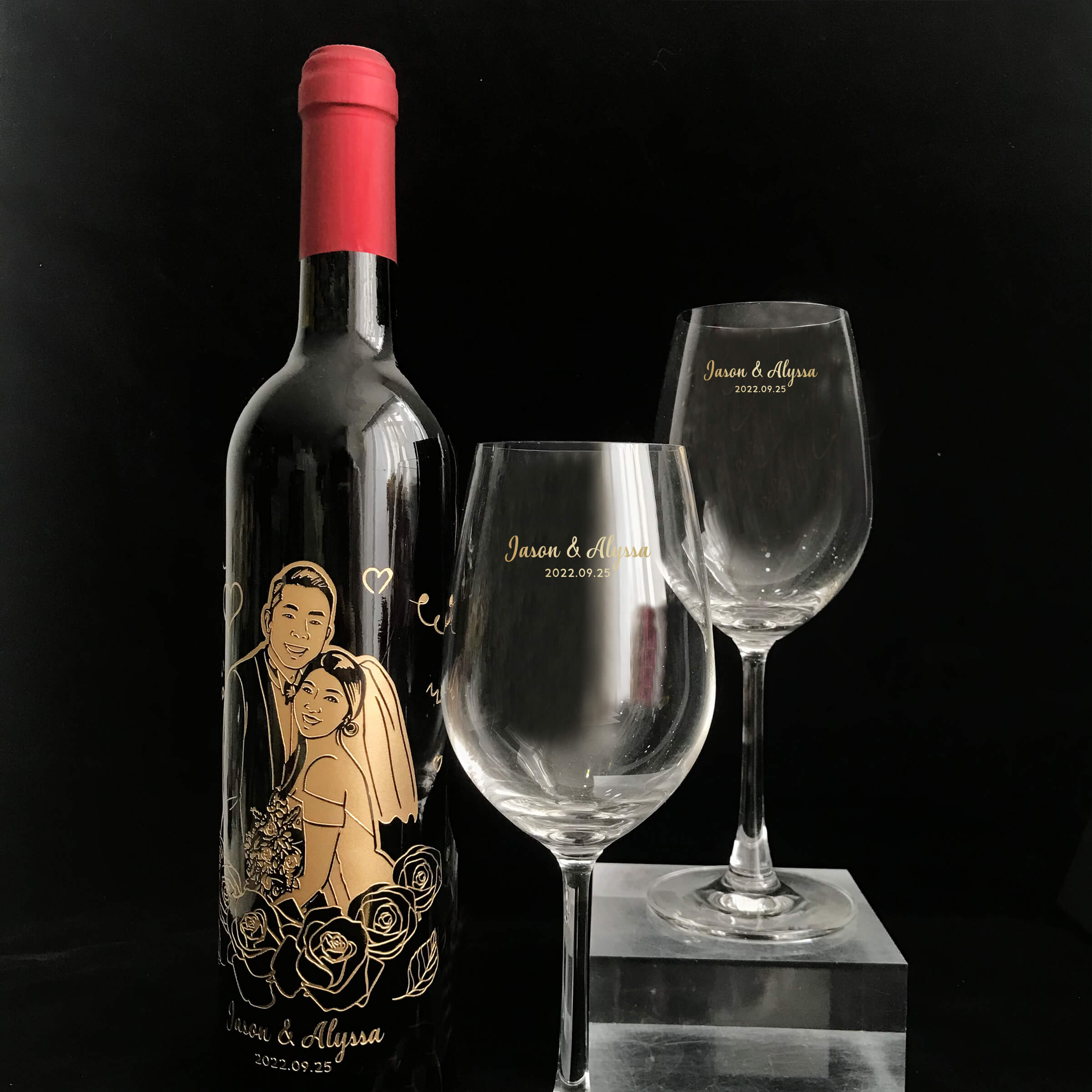 Portrait|人像系列-訂製婚禮主題紅酒套裝 情侶禮物新婚禮物 - Design Your Own Wine