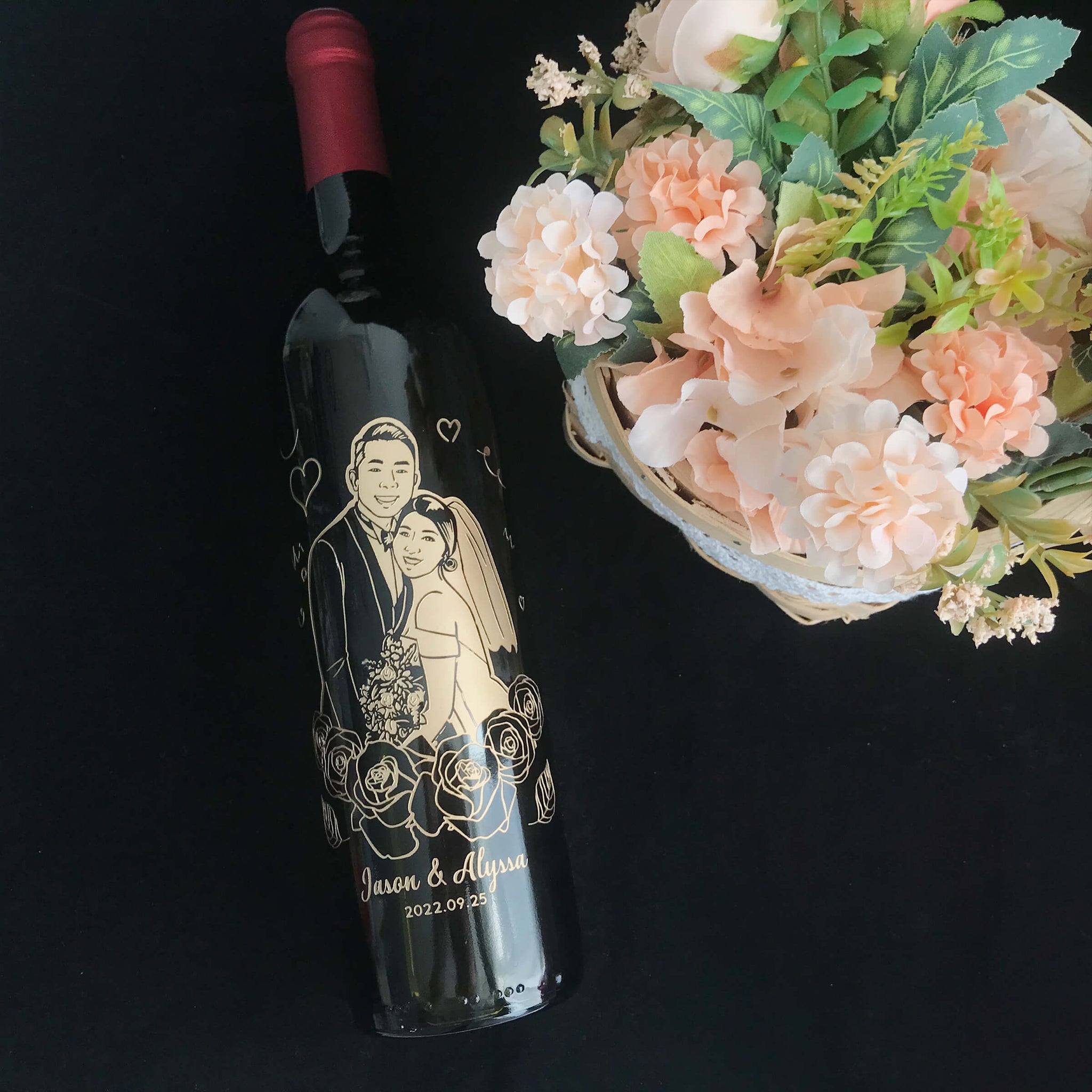 Portrait|人像系列-訂製婚禮主題紅酒套裝 情侶禮物新婚禮物 - Design Your Own Wine