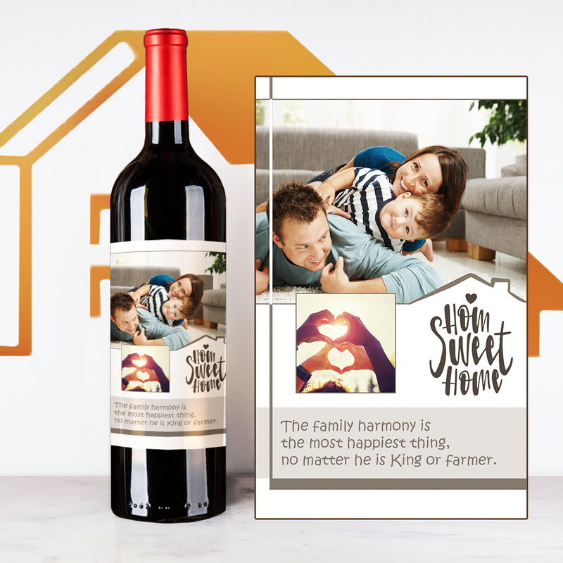 Brown House Warming | Customize Name Wine Label | 慶祝新居定制酒 - Design Your Own Wine