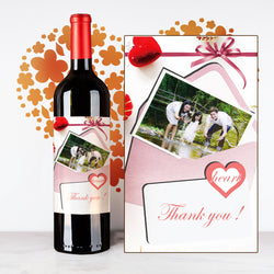 Personalize Rosey Thank You Wine | 多謝定制酒 - Design Your Own Wine