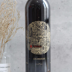 The Moment|遇見·妳地圖寫實系列—定制初次相遇紅酒（雕刻） - Design Your Own Wine
