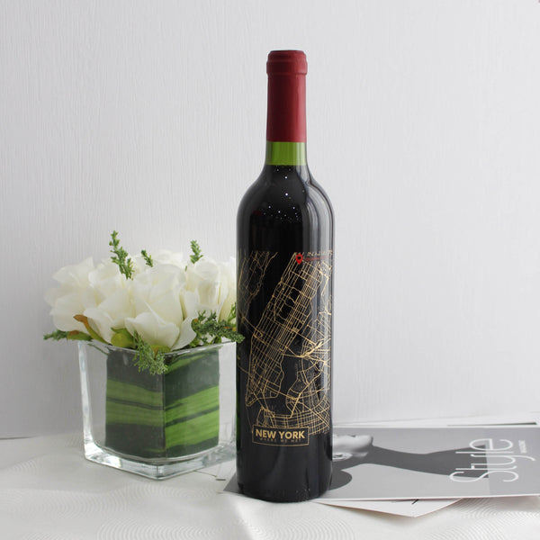 The Moment|遇見·妳地圖寫實系列—定制 邂逅 紅酒（雕刻） - Design Your Own Wine